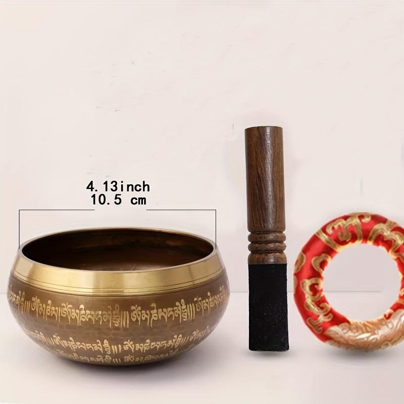 TEMU Tibetan Singing Bowls From Nepal, Used For Meditation, Yoga, Mindfulness, And , Handcrafted And Engraved With Scriptures Chants