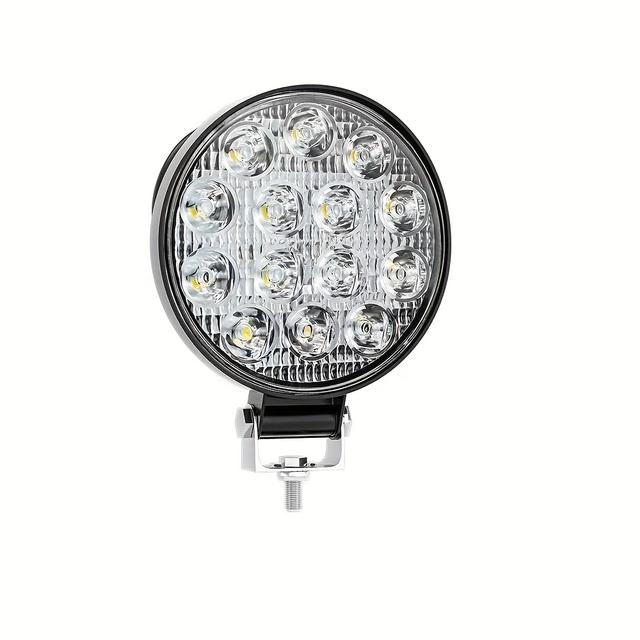 TEMU Led Round Light Bar 1pc 4.5" 140w 14000lm Flood Light Pod Off Road Roof Bar Bumper For Suv Truck, Hunters