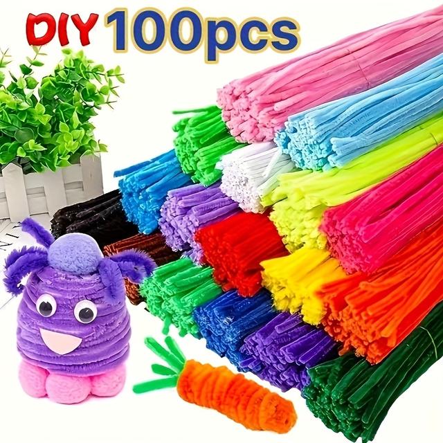 TEMU 100pcs Of Colorful Classic Macaroon Twist Sticks For Craft Making