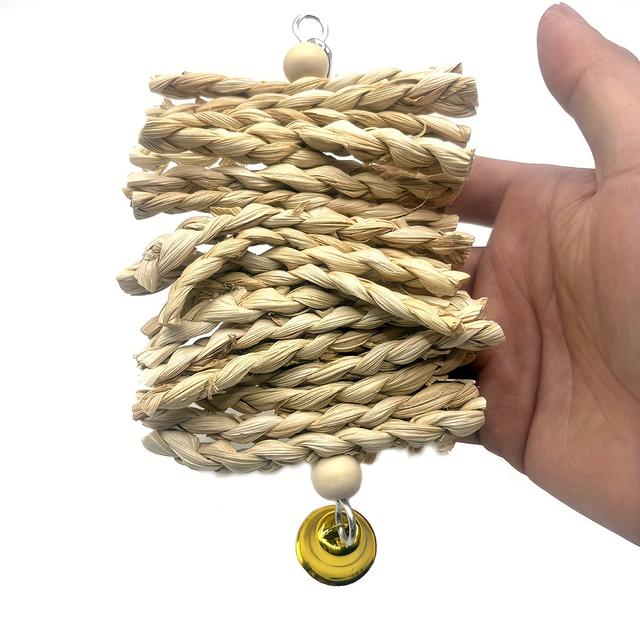 TEMU Juguete de Campana de Arroz de Jade Artificial para Pájaros, Decoración para Jaula de Aves