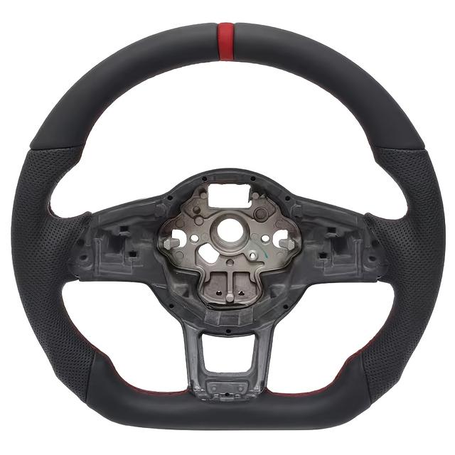 TEMU Passend für Volkswagen 7 7.5 GTI Perforiertes Lenkrad-Basis, Auto-Modifikation Upgrade