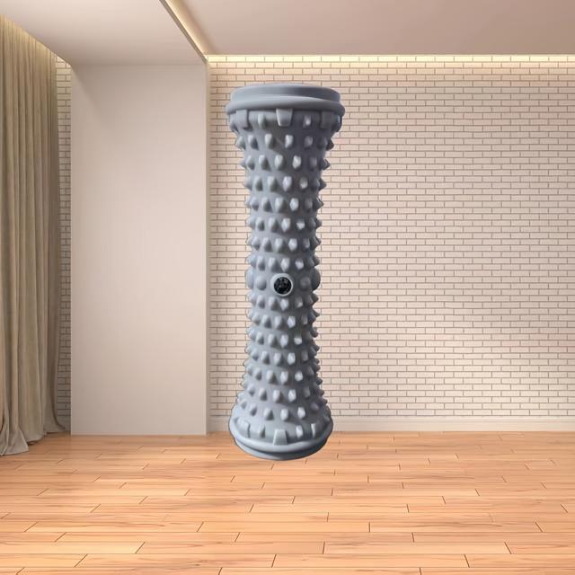 TEMU 1pc Foot Massager With Speed Control - Deep Tissue Massage Roller, Medium Firmness, Manual Operation, Durable Plastic Construction, Ideal For Yoga & Fitness Enthusiasts