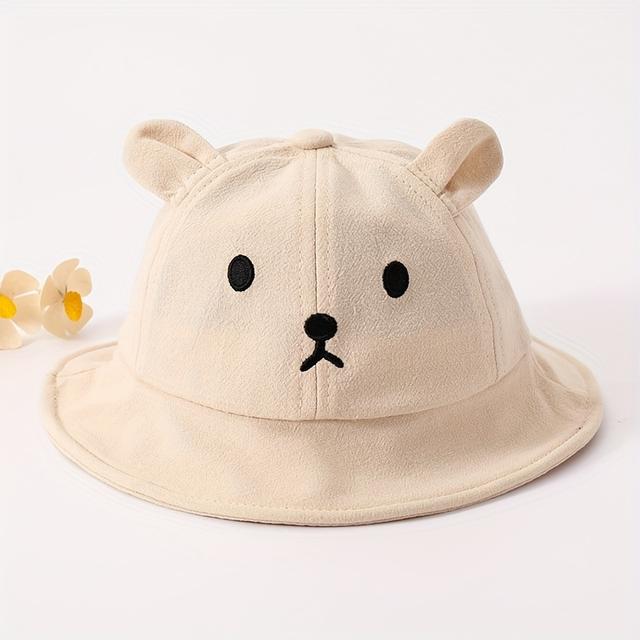 TEMU Children's Summer Lightweight Sun Protection Cute Adorable Infant Baby Bucket Hat Fisherman Hat Sunscreen Summer Style