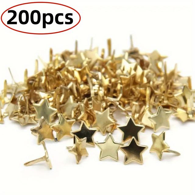 TEMU 200pcs Handmade Sheep Horn Nails | Bifurcated Two-foot Iron Nails, Creative Decorative Material Additions, Suitable For Halloween, Christmas, Office And School Bulletin Boards