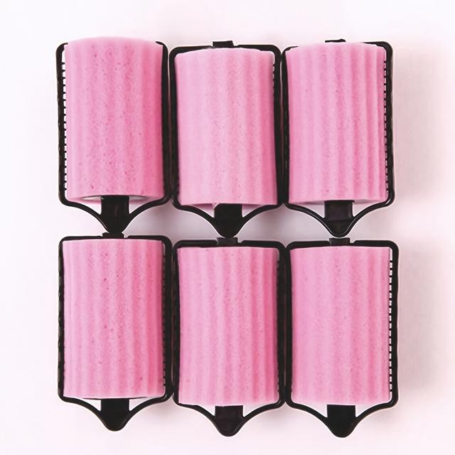 TEMU ลูกกลิ้งฟองน้ำม้วนผม Sleeping Beauty ไม่ทำให้ผมเสีย ขนาดใหญ่ ทรงลูกแพร์ ม้วนผม เครื่องม้วนผม