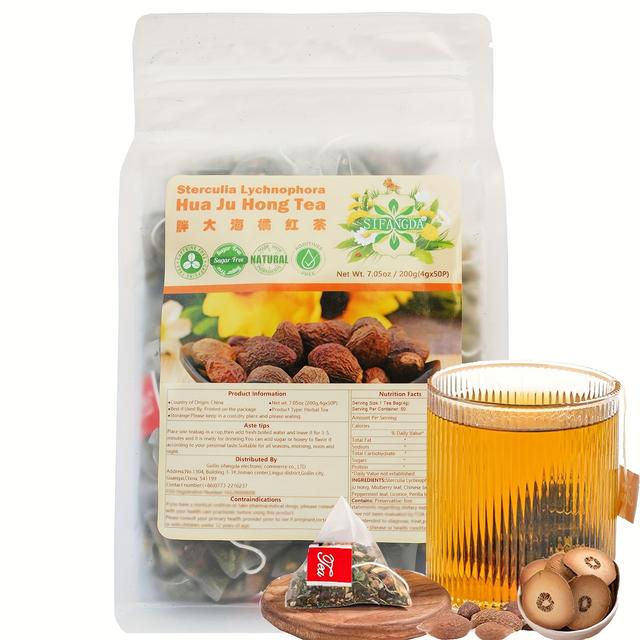 TEMU 四芳達青シトラ花菊紅茶7.05オンス（200 g、4 gx 50 P）Scaphigerumオレンジ茶ポンダ海菊紅茶良い喉のパートナーティー