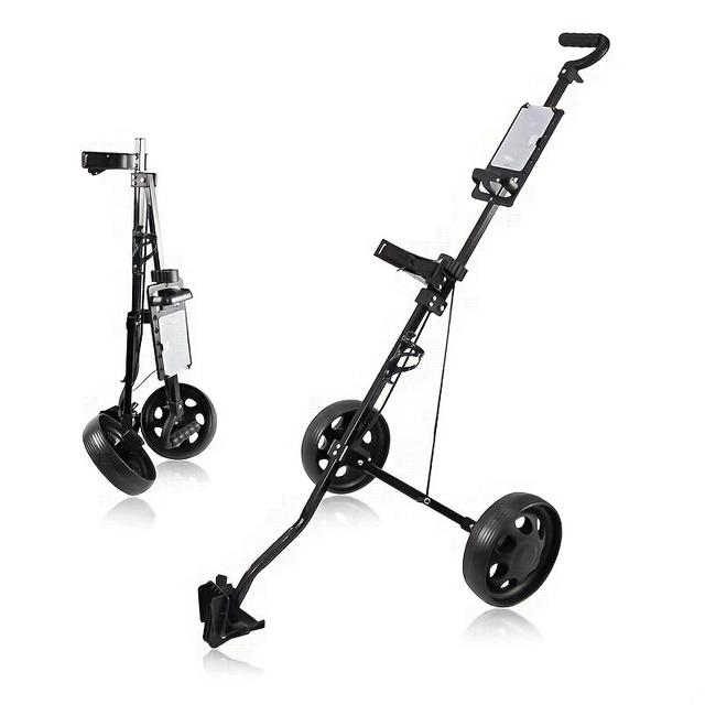 TEMU Golftrolley, Zweirädriger, zusammenklappbarer Golfwagen, Schnellklappbarer Golfwagen, Golfplatzbedarf