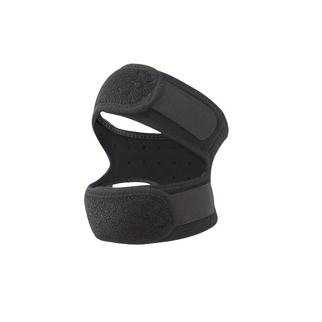 TEMU 1pc Adjustable Double Support Knee Pads Elastic Breathable Knee Strap, Open Knee Wrap Band, Men Women Fitness Running Sport Knee Brace