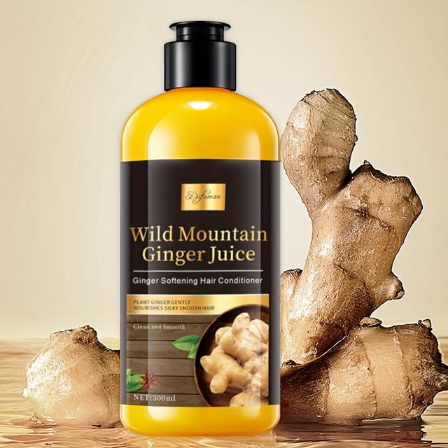 TEMU 300ml Ginger Hair Conditioner For Women, Smooth And, Improves Frizz, Prevents , Moisturizes And Fragrances For 24 Hours