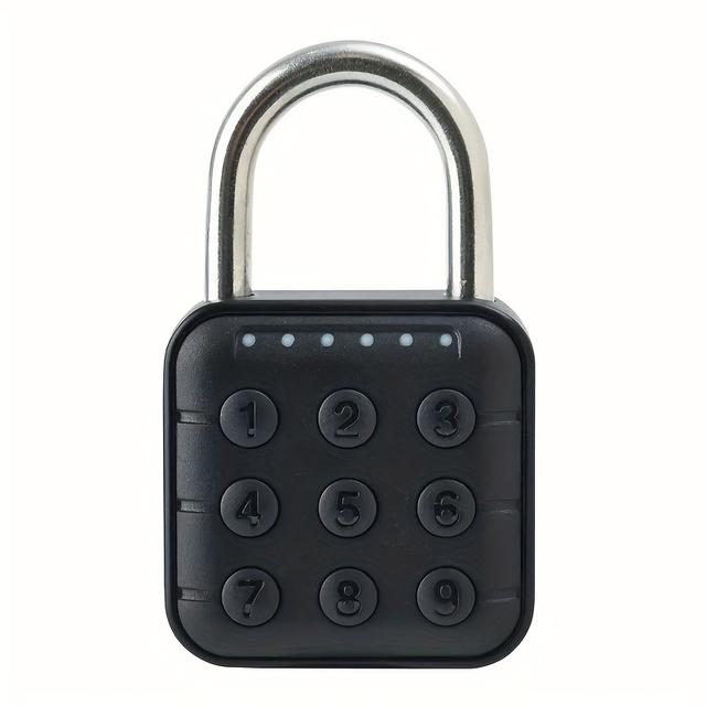 TEMU Electronic Lock Password Padlock Body Ip67 Waterproof Battery Powered Digital Luggage Lock Suitable For Door, Gate, Cabinet, Drawer.