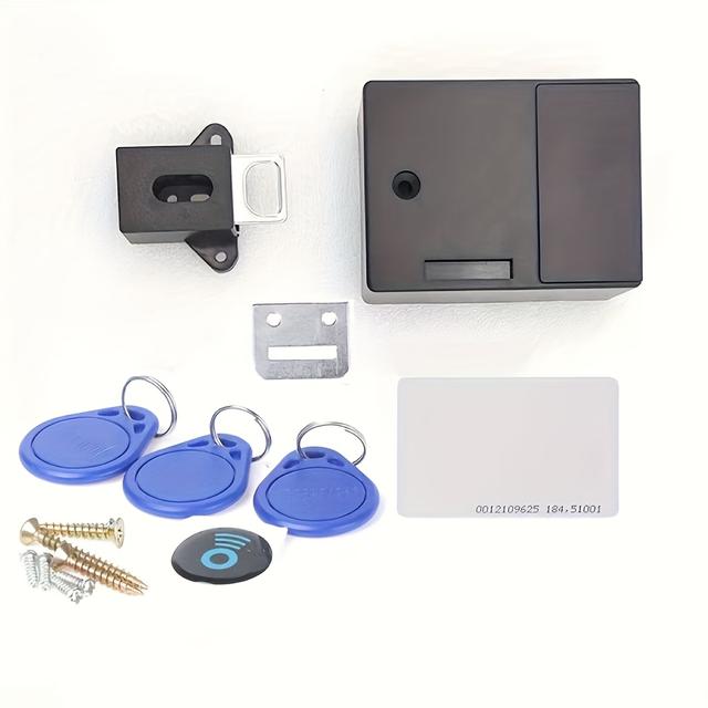 TEMU Drawer Lock Sensing Ic Card Sensor Cabinet Drawer Intelligent Diy Invisible Digital Lock Without Perforate Hole