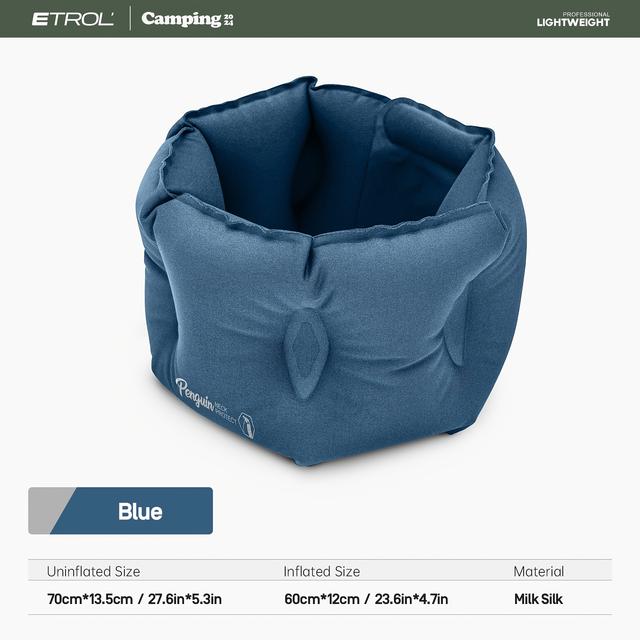 TEMU ETROL 1 szt. Nadmuchiwana poduszka na szyję, podróżna poduszka do spania, poduszka w kształcie litery U, odpowiednia do samochodu, samolotu