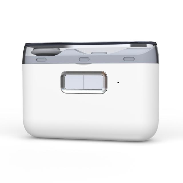 TEMU 2-in-1 - Elektromos Nélküli Automata Körömvágó és Polírozó - Kézi Működtetésű, Hordozható Körömvágó és Polírozó Készülék, Egylépéses Manikűr/Pedikűr Otthonra és Utazáshoz, Adapter Nélkül