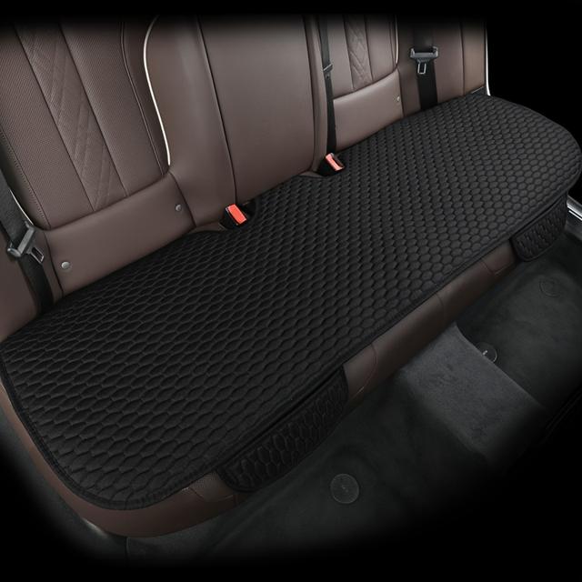 TEMU Autós párna, új vászon textúrájú, steppelt hímzett párna, univerzális, minden évszakra, autó hátsó üléshez, kis ülés párna, háttámla nélkül, kopásálló, kényelmes ülés párna