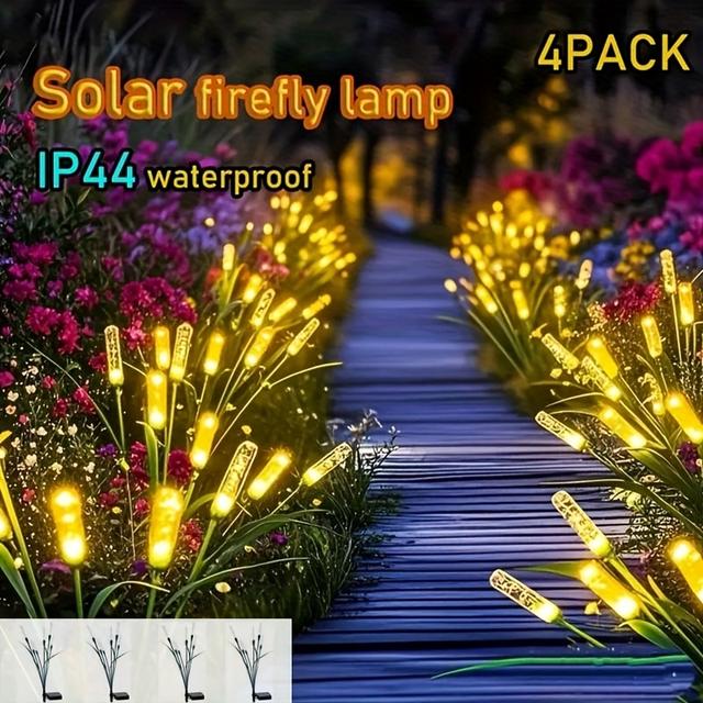 TEMU Solar-powered Jewelry Lights For Outdoor Use, Decorative Outdoor Lighting, Searchlights, And Border .