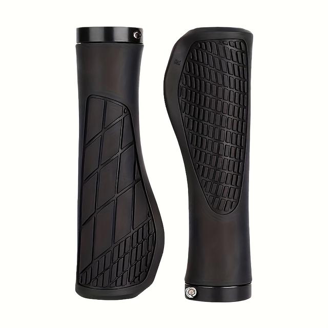 TEMU Bicycle Handlebar Grips With Lock System, Non-slip, For Mountain Riding Assistance Handlebars