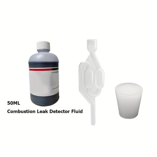TEMU Combustion Leak Tester Kit, Blown Block Detector Petrol/ Fluid, 50ml Fluid 25 Tests Petrol/