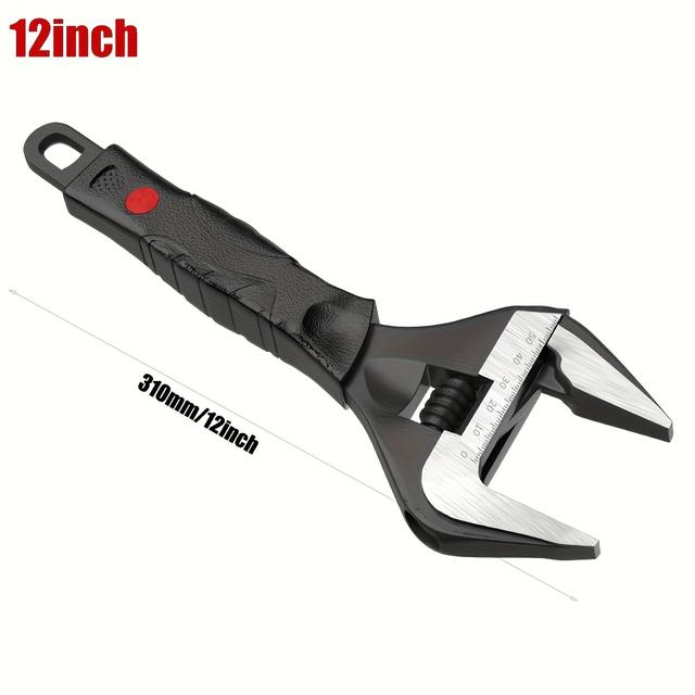 TEMU Un ajustables con mordazas anchas, que llaves de 6 pulgadas, con agarres suaves para ajuste de tuberías y acolchados, diseñado para uso métrico, adecuado para el hogar, garaje y .