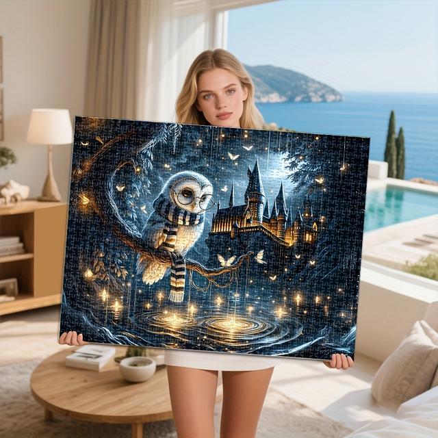 TEMU Bros, 1000 Stuks Harry Potter Thema Puzzel, 29.53x19.69 inch, Geschikt voor Educatieve , Verzamelobject, Huisdecoratie, Verjaardagscadeau, Valentijnsdag Cadeau, Nieuwjaarsgeschenk