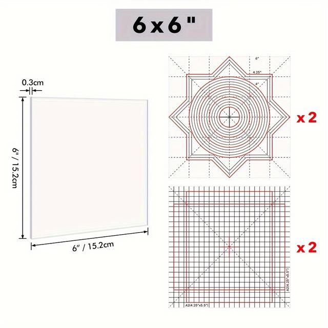 TEMU Design With Guides For Stamping, Die Cutting & Card Making - English Text, Supplies