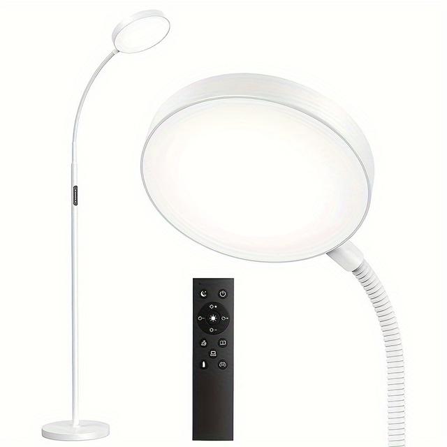 TEMU Led Floor Lamp With Remote Control And Touch Control, 1-hour Timed Reading Desk Lamp, 4 Color Temperatures, With Dimming Floor Lamp, Suitable For Living Room, Bedroom