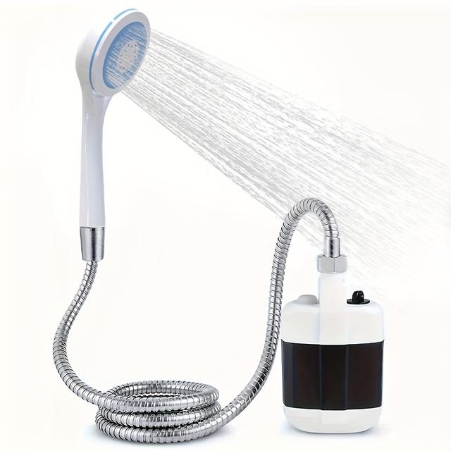 TEMU Bomba de ducha portátil recargable para uso en exteriores, ideal para camping, senderismo, viajes a y de mascotas