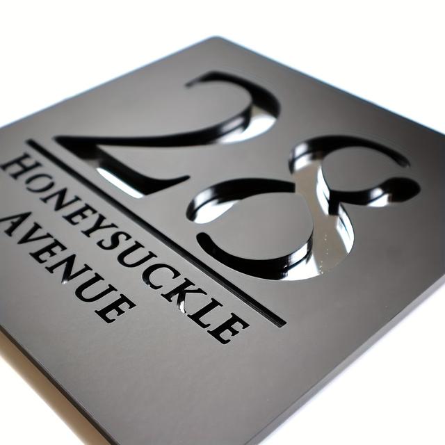 TEMU Customized Contemporary Acrylic Store Sign, 19cm*19cm Company Address Sign, Versatile With Customizable Sizes And Colors, Laser-cut Design