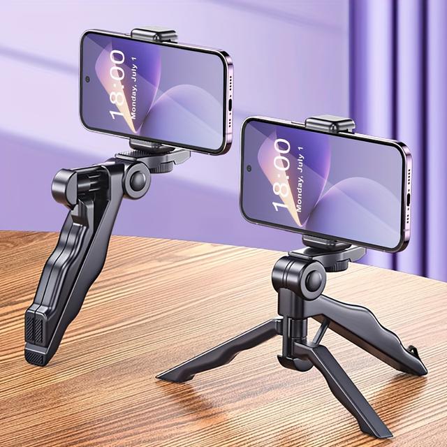 TEMU New Phone Camera Holder Cell Phone Selfie Stick/ Cell Phone Tripod 2 In 1