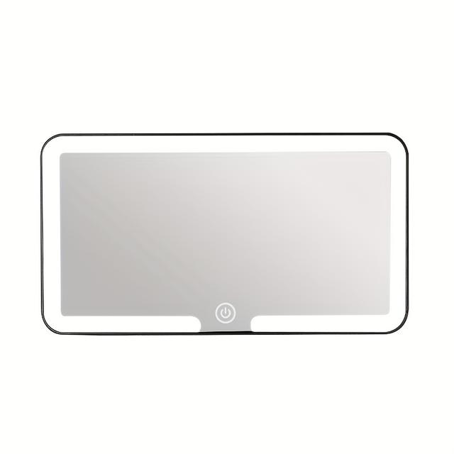 TEMU Portable And Removable Led Makeup Mirror For Car Sun Visors, Featuring Colors And Adjustable Brightness For Easy Application