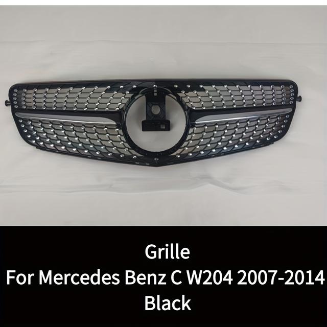 TEMU For W204 2007-2014 C250 Upgrade Front Radiator Bumper Grill Grid Additions
