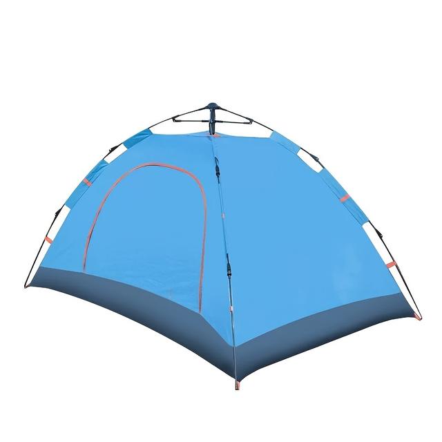 TEMU 2人用Uワンタッチテント、正方形のポリエステル製、防水機能なし、オール軽量折りたたみ式キャンプ、ガラス繊維フレーム付き