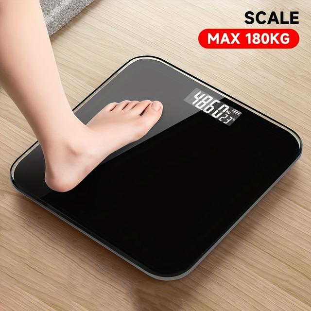 TEMU A High-precision Electronic Scale That Measures Accurately, Designed As A Compact Home Scale. This Durable Weight Measurement Tool Is -operated And Ideal For Looking To Lose Weight Or Stay Fit