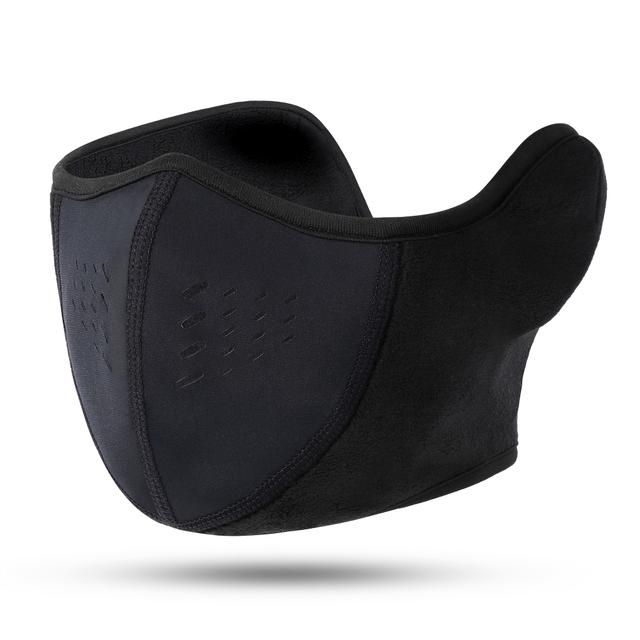 TEMU Justerbar Vinter Vindtät Fleece Ansiktsmask med Andningsbara Hål