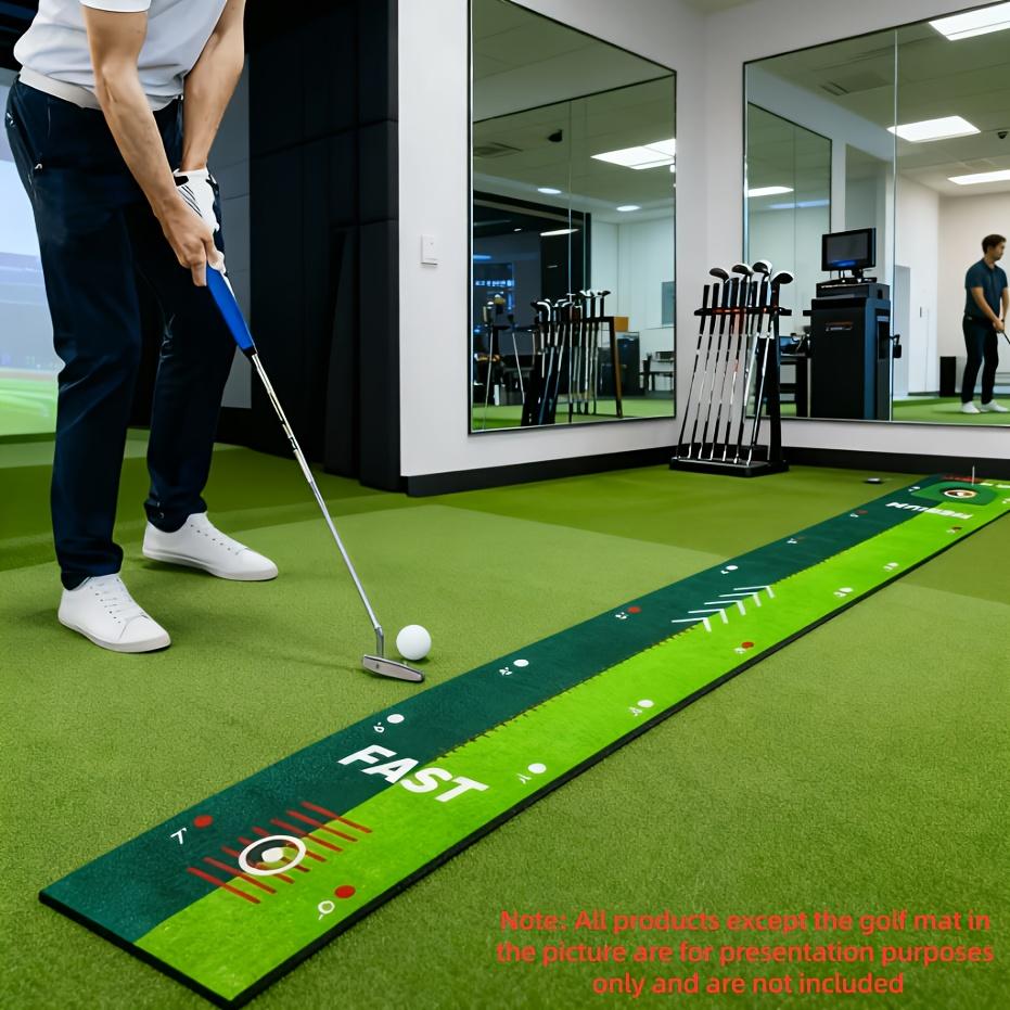 TEMU Portable Golf Practice Mat - Portable Design For Indoor Practice, Suitable For Home, Travel, Office, Indoor And Outdoor