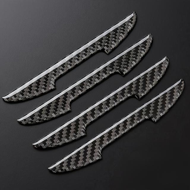 TEMU 4pcs Premium Silicone Car Door Protector Set, Fit, Durable Anti-collision Strips For Vehicle Body And Rearview Mirror Protection, Car Door Protector Edge Guards