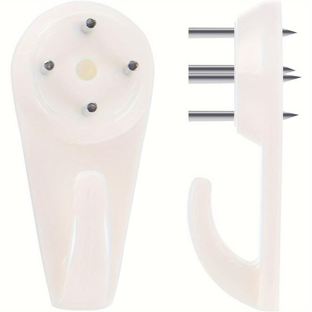 TEMU Set Of 50 Picture Hangers, Hooks Designed For Stucco, Concrete, And Without The Need For Drilling, Featuring Invisible Nails And A Weight Capacity Of 25
