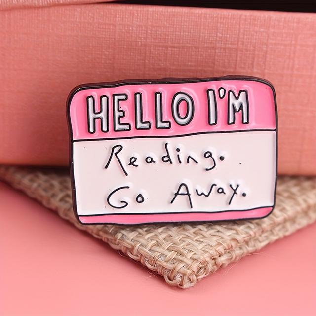 TEMU Hello I'm Away Enamel Pin Brooches Hat Jewelry Additions Perfect