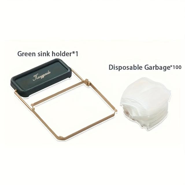 TEMU 1 Drainage Rack + 100 Storage Bags For Sink Filter Rack