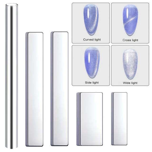 TEMU Juego de 5 Piezas de Arte de Uñas Efecto + Herramientas de Manicura para Efectos de Salón