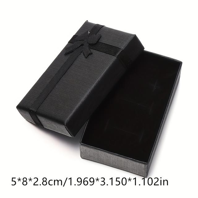 TEMU 1pc Cardboard Bow Box, Jewelry Packaging, Holiday Gift Packaging Box, Product Box Box