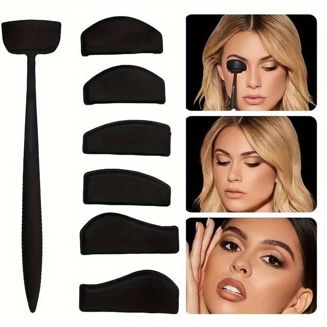 TEMU Eyeshadow Stamp Set, Eyeshadow Palette, Eyeshadow Auxiliary Tool, Suitable For Beginners