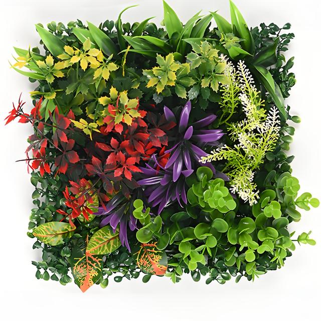 TEMU Set Of 2 Artificial Flowers And Plants For Wall Decor, Featuring Free Nylon Straps For . Three-dimensional Plant Panels Serve As A Decorative Backdrop For Photography