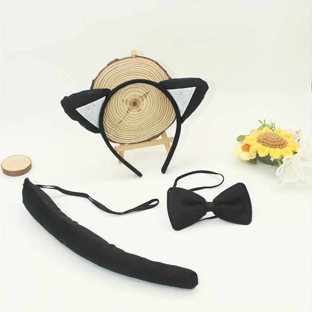 TEMU Új, színes és aranyos, szexi macskás hármas szett party stylinghez.