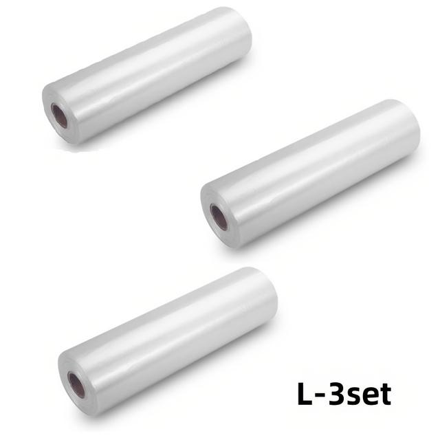 TEMU 1 Roll/2 Roll/3 Roll Food Storage Bags For Refrigerator Storage, Fruit, Vegetable, Snack Bags, Reusable, Easy To Seal, Durable Tearable Roll Bags For Kitchen And Restaurant Use