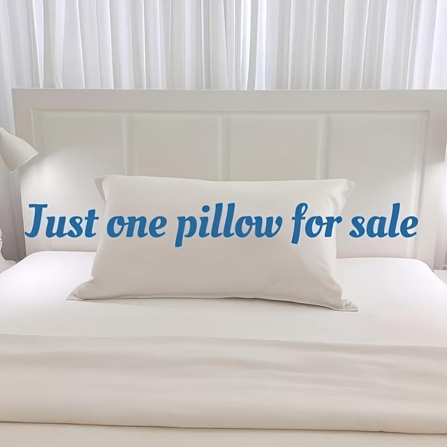 TEMU Einziges Kissen im Angebot - Weiches & Atmungsaktives Weißes Enten-Daunenkissen, für Zuhause oder Hotel, Maschinenwaschbar, Ganzjahreskomfort, Niedliche Kissen