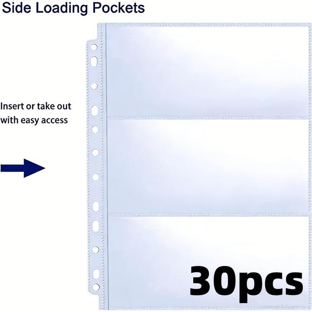 TEMU Conjunto de 30 Bolsas Bolsos, Apresentando 11 Orifícios para Recolha de Dinheiro - com 3 Bolsos para Dinheiro, Notas, Moedas e Cupões - em Material PE Resistente, Design com Fecho Seguro