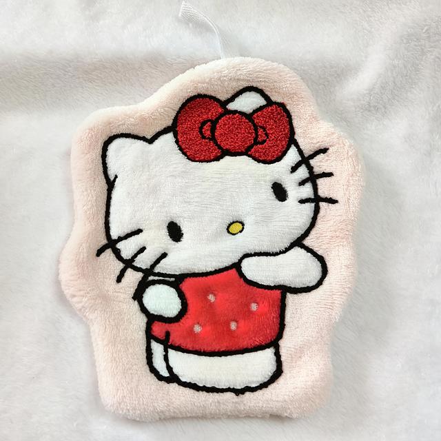 TEMU Hello Kitty Kuromi Quick- Hand Towel - Cute Coral Fleece Hanging Towel With Adorable Character Design For Decor, Towel| Design|soft Texture, Decor