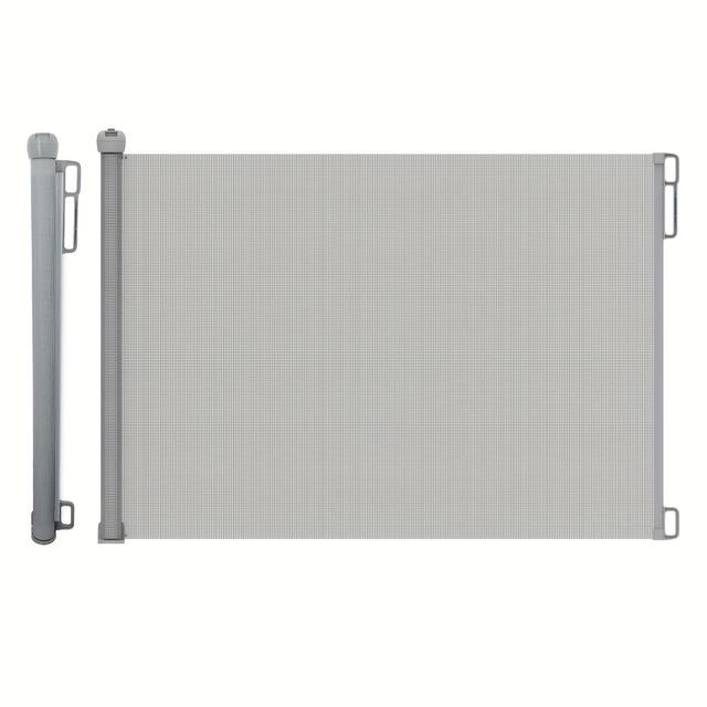 TEMU Retractable Pet Gate, Safety , 34" Tall, Extends Up To 54" Wide, Indoor/outdoor Safety Gates For Doorways, Stairs, (grey, 34"x54")