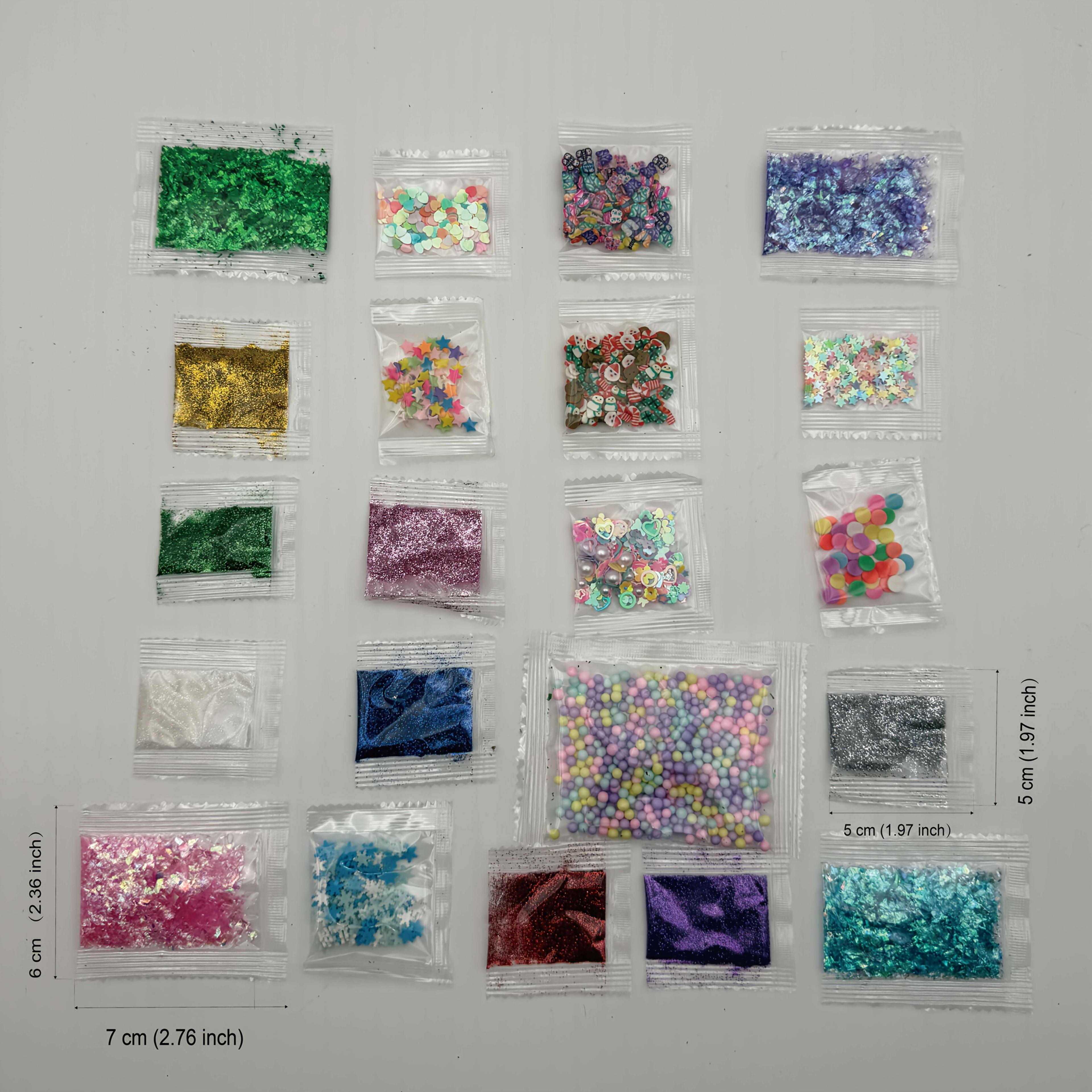 TEMU 21pcs Diy Slime Supplies Making Kit (not Include Slime And Glue)- ( G/pcs), Birthday Idea & Cellphone Decorations, Assorted Sprinkle Decorations & Accessories For Diy Crafting, Slime Accessories