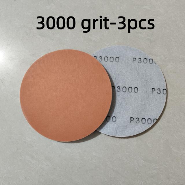TEMU 6inch 150mm Foam Backed Hook & Loop Polishing & Buffing Sanding Discs Sponge Sandpaper 400-3000 For Car Auto